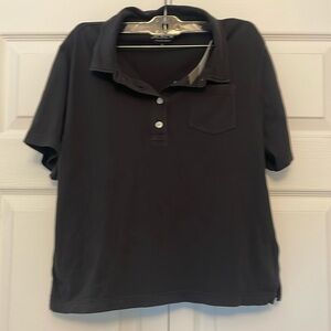 J crew vintage jersey polo shirt. Black size large. NWT.